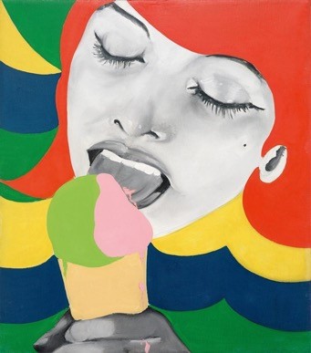 埃弗林·艾克塞尔《冰激凌》（Ice Cream，1964） 图片：via Philadelphia Museum of Art. © Artists Rights Society（ARS）,  New York / ADAGP, Paris