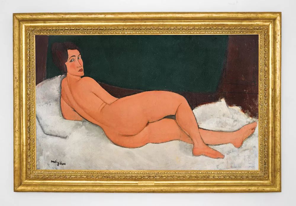 阿米地奥·莫迪里阿尼，《侧卧的裸女》(1917)。图片：由苏富比拍卖行提供