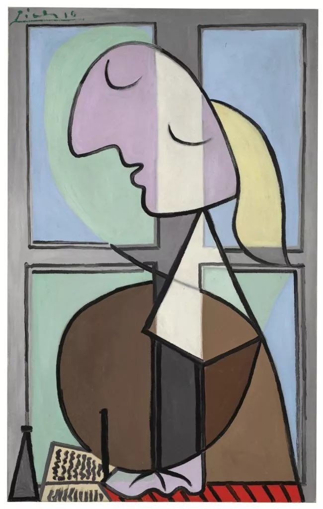 巴勃罗·毕加索的《女性形象（女性作家）》(1932年)。图片由苏富比拍卖行提供