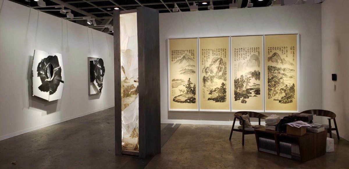  墨斋画廊在2019巴塞尔艺术展香港展会上的展位