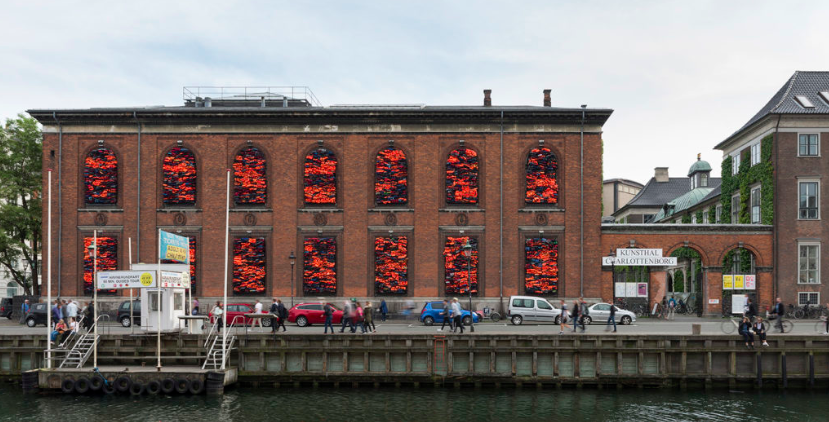 艾未未，《日出》，2017。图片：by David Stjernholm, courtesy of the Kunsthal Charlottenborg, Copenhagen 